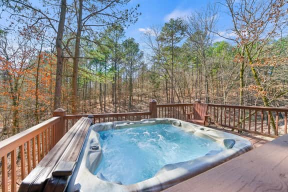 New! Creekside Cabin w/ Spa + Views, Sleeps 12!